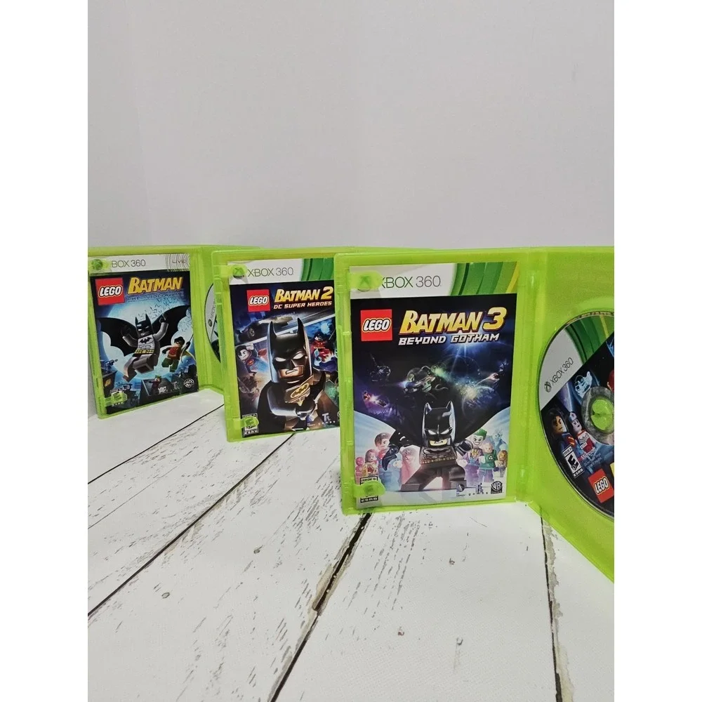 Xbox 360 Lego Batman 1 2 and 3 series